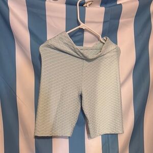 Bella Meermont Light Blue Textured Shorts